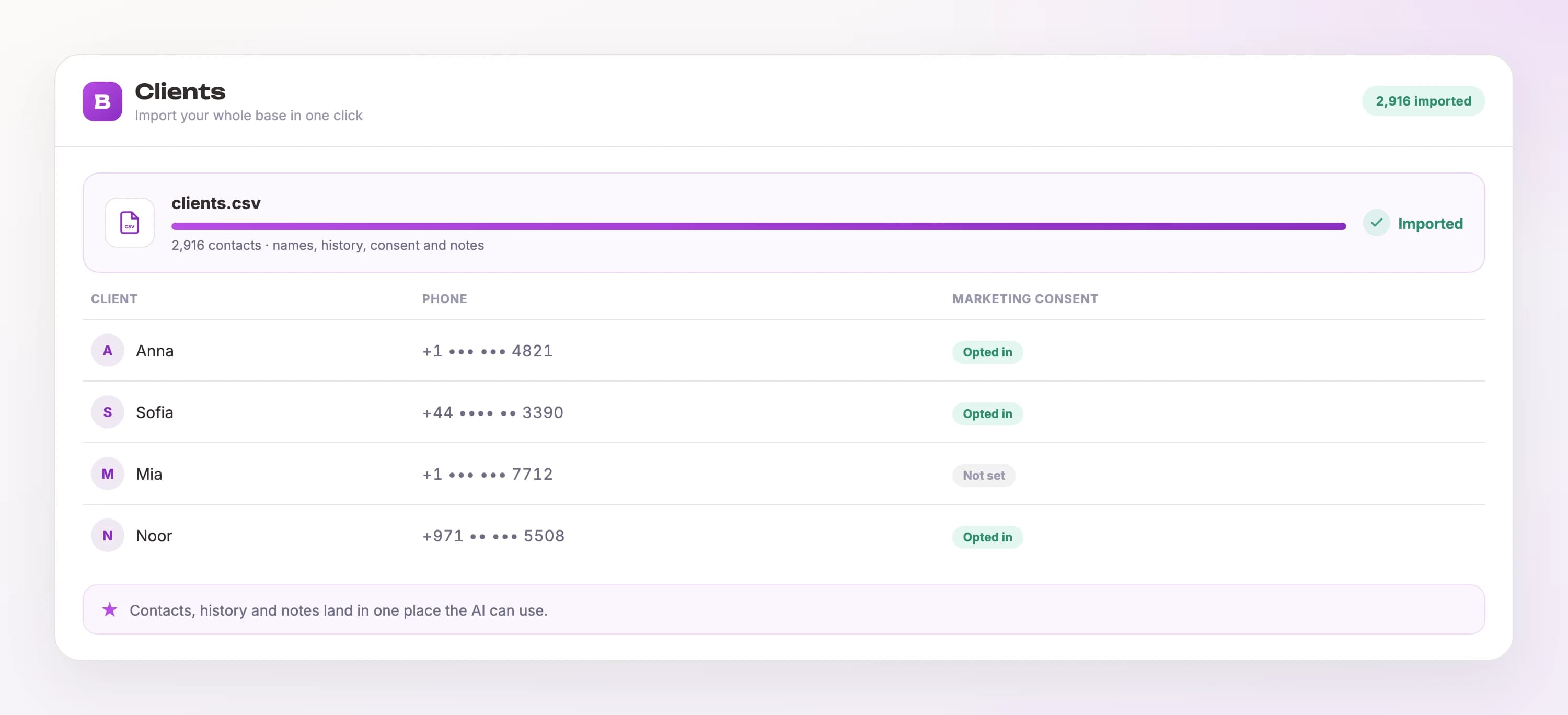 Bring your clients in one click