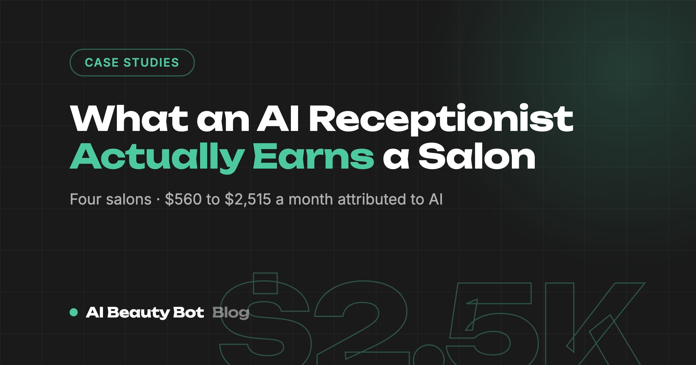 What an AI Receptionist Actually Earns a Salon: Four Case Studies in Numbers