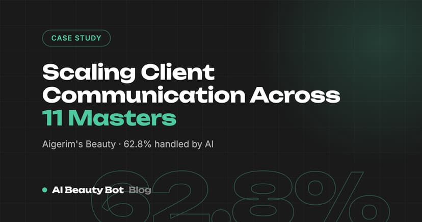 Aigerim's Beauty: Scaling Client Communication Across 11 Masters with AI
